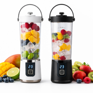 Frullatore Portatile Ricaricabile USB-C 600 ml con Display Digitale e Lame in Acciaio Inox