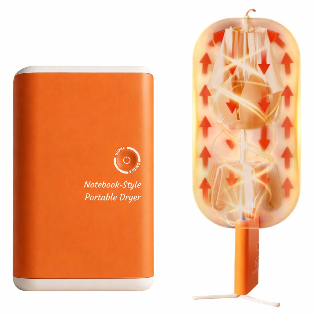 Asciugatrice 300w Portatile Pieghevole – Mini Dryer Compatta da Viaggio con Timer, Asciugatura Rapida, Silenziosa e Leggera per Casa, Camper e Hotel